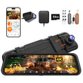 WOLFBOX M40 Dash Cam 4K+1080P With Voice Control ADAS Built in 5GHZ WI-FI and GPS Video Recorder Front and Rear Dash Camera