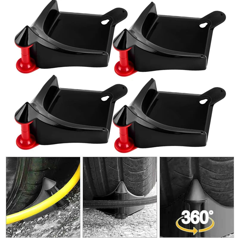 Car Hose Slide Tire Wedge Wash Tube Anti-pinch Tools Portable Tire Wedge Universal Car Washing Water Pipe Auto Detailing Tools
