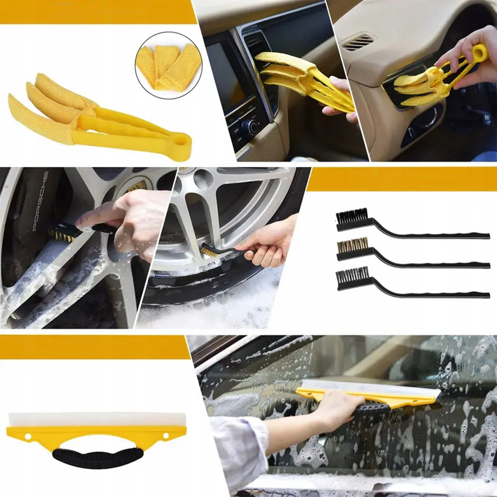 20-Piece Drill Brush Tool Kit, Power Scrubber Attachments for Automotive & Car Care