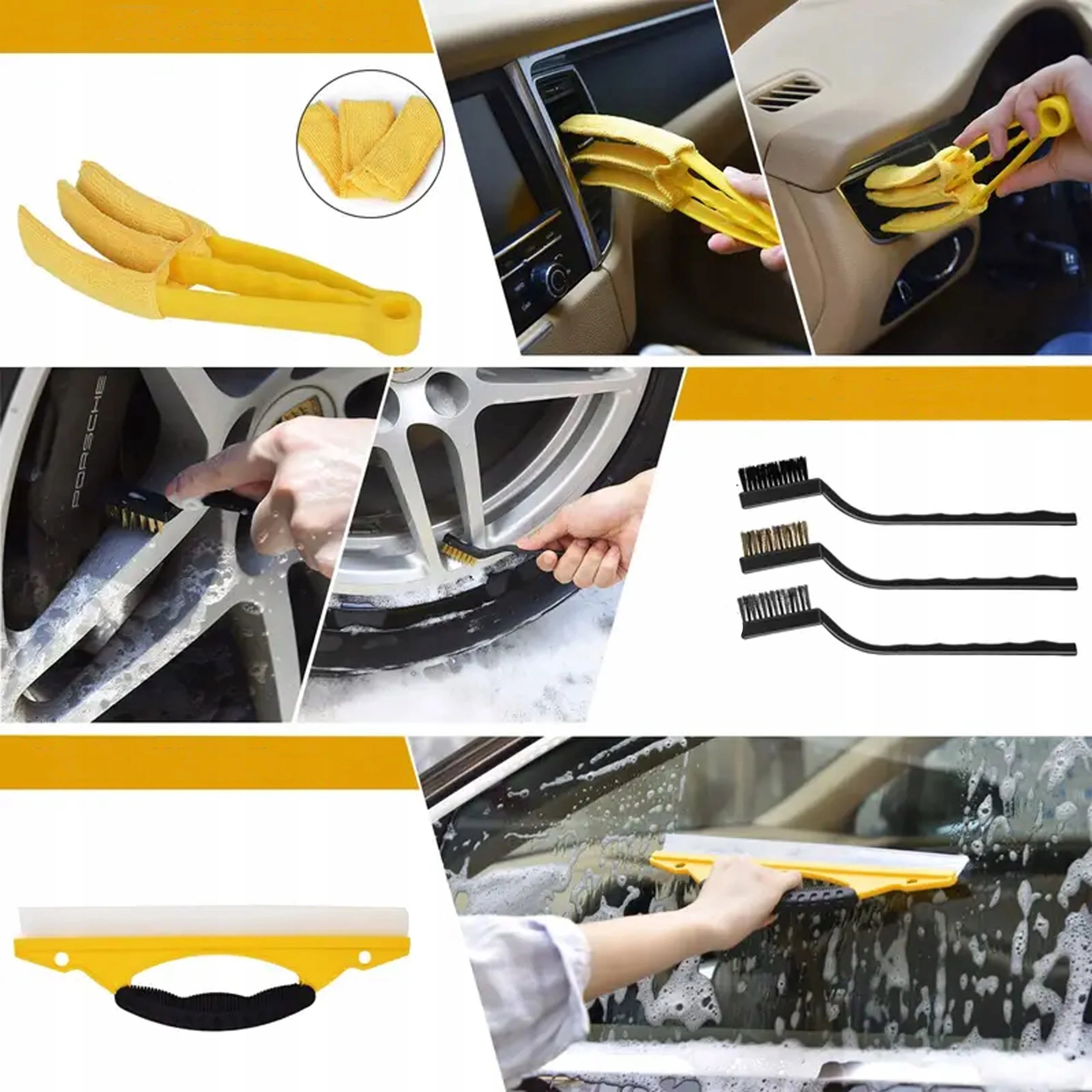 20-Piece Drill Brush Tool Kit, Power Scrubber Attachments for Automotive & Car Care