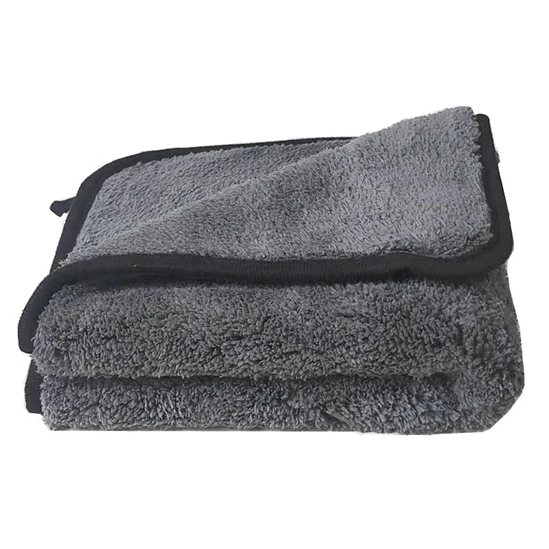 SEAMETAL 40x40CM Car Wash Microfiber Towel 1200GSM Super Absorption Car Cleaning Drying Cloth Hemming Towels Detailing Care Rags