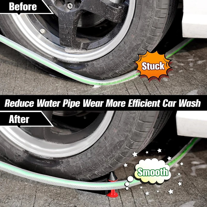 Car Hose Slide Tire Wedge Wash Tube Anti-pinch Tools Portable Tire Wedge Universal Car Washing Water Pipe Auto Detailing Tools