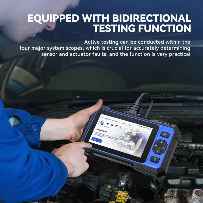 MUCAR 632 Professional Automotive Diagnostic Tool with AI Smart Diagnosis 4 System ECM+TCM+ABS+SRS Lifetime Free Update Scanner