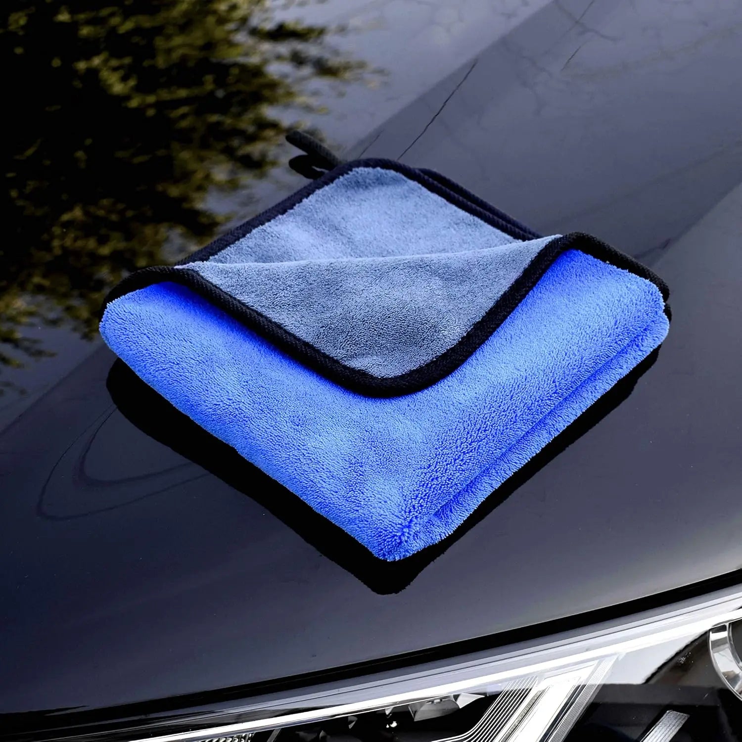 3-Pack 500 GSM Microfiber Towels for Car Detailing, 12x12 Inches - Non-Abrasive & Super Absorbent