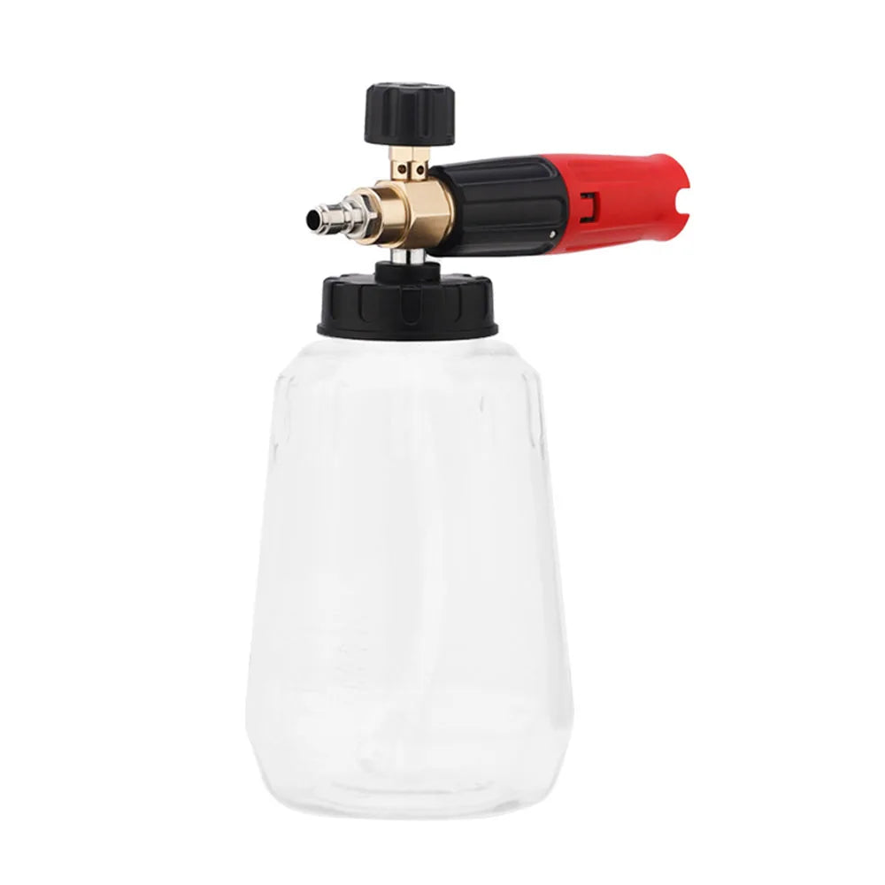 Upgraded Car Washer Snow Foam Lance High Pressure Washer Soap Sprayer Gun Car Cleaning Tool 1L Soap Bottle