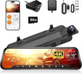 WOLFBOX G930 10 Inch Wifi Dash Camera 4K Car DVR FOV 140 Mirror Camera Dash Cam Car 24H Parking View Touch Screen Video Recorder