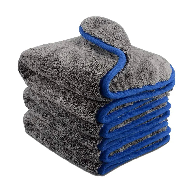 SEAMETAL 40x40CM Car Wash Microfiber Towel 1200GSM Super Absorption Car Cleaning Drying Cloth Hemming Towels Detailing Care Rags
